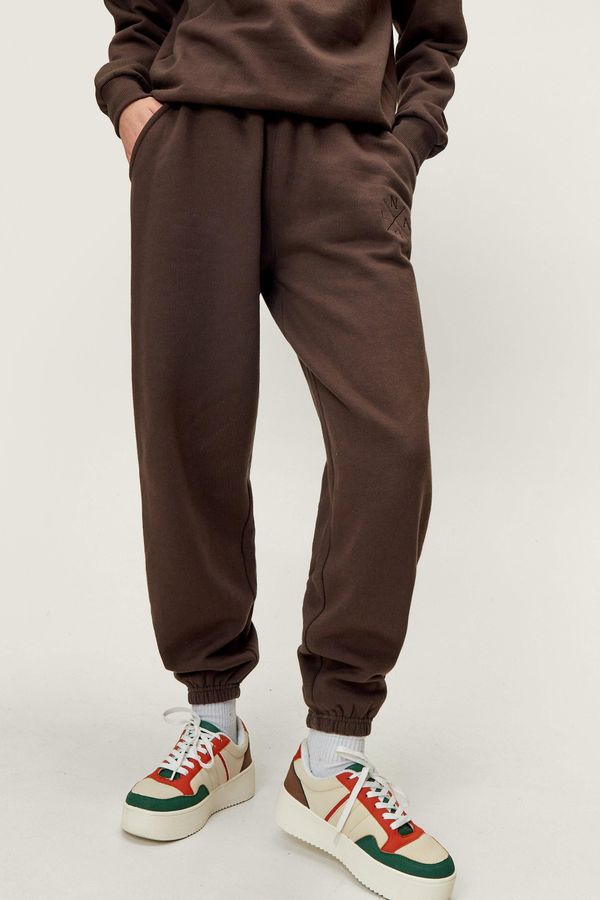 Womens Recycled Relaxed Fit Sweatpants - Chocolate - XS