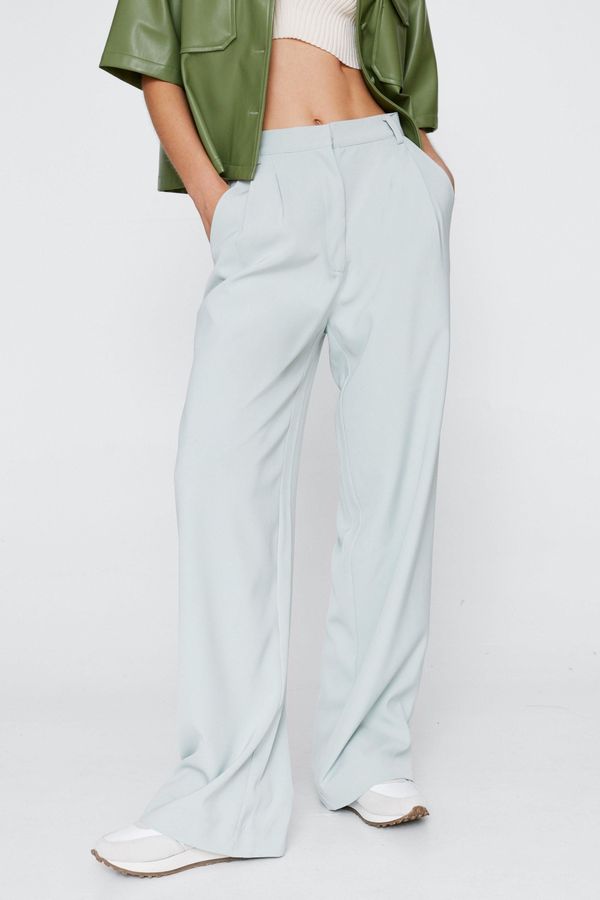 Womens High Waisted Tailored Smart Pants